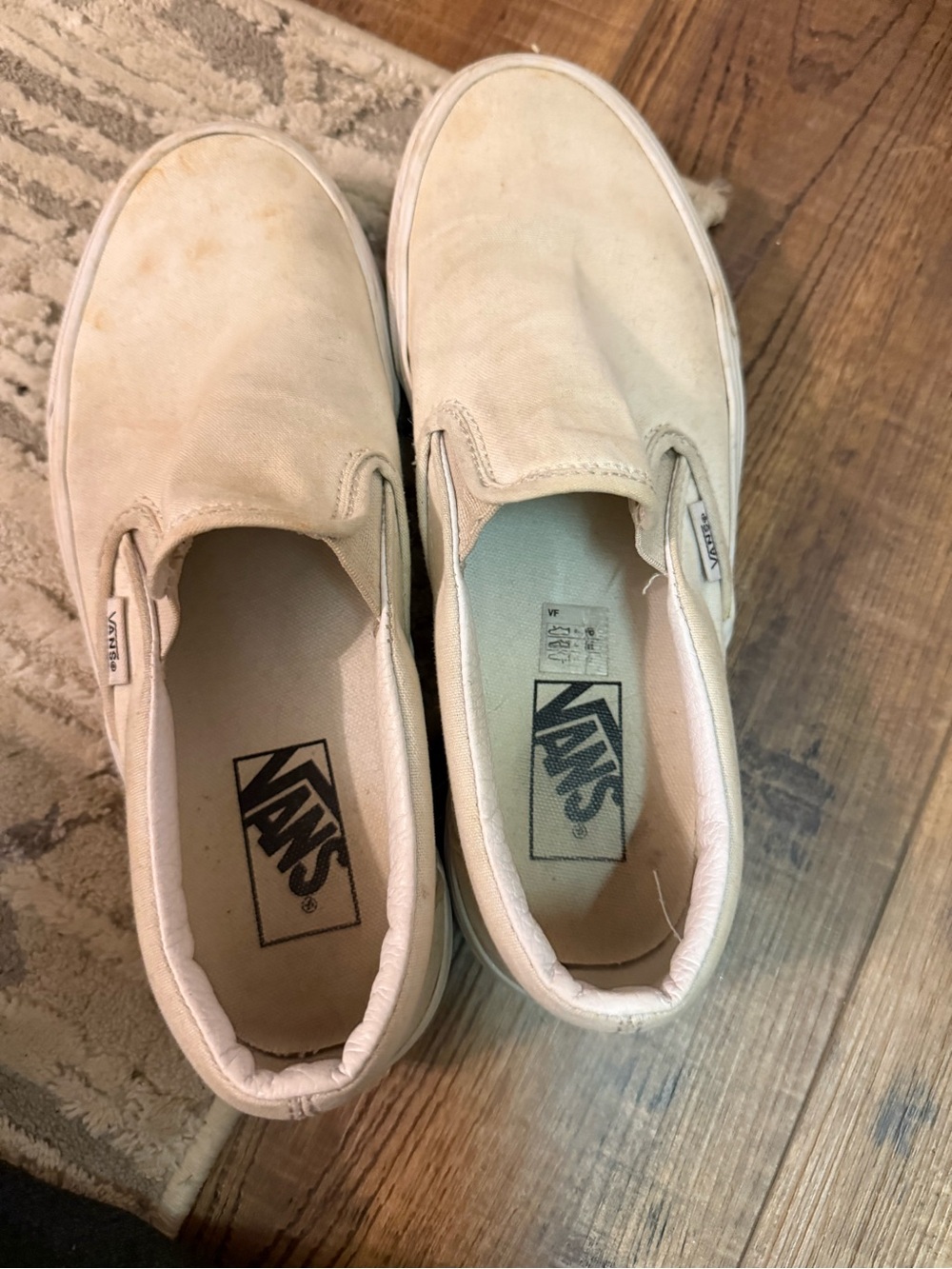 Vans Slip-On Sneakers in white Canvas